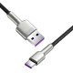 Кабель Baseus Cafule Series Metal Data Cable USB to Type-C 66W 2m Black (CAKF000201)