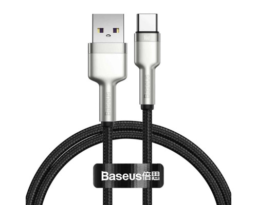 Кабель Baseus Cafule Series Metal Data Cable USB to Type-C 66W 2m Black (CAKF000201)