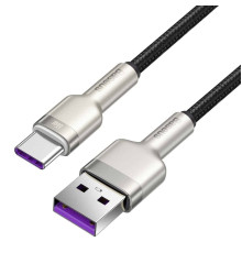 Кабель Baseus Cafule Series Metal Data Cable USB to Type-C 66W 2m Black (CAKF000201)