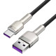 Кабель Baseus Cafule Series Metal Data Cable USB to Type-C 66W 2m Black (CAKF000201)