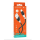 Кабель BOROFONE BX79 USB to Micro 2.4A, 1m, silicone, silicone connectors, Black (BX79MB)