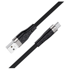 Кабель HOCO X53 USB to Type-C 3A, 1m, silicone, aluminum connectors, Black (6931474738097)