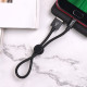 Кабель HOCO X35 USB to Micro 2.4A, 0.25m, nylon, aluminum connectors, Black (6931474707437)