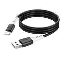 Кабель HOCO X82 USB to Type-C 3A, 1m, silicone, silicone connectors, Black (6931474768575)