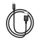Кабель HOCO X14 USB to iP 2A, 1m, nylon, aluminum connectors, Black (6957531062820)