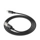 Кабель HOCO X14 USB to iP 2A, 1m, nylon, aluminum connectors, Black (6957531062820)