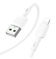 Кабель HOCO X83 USB to iP 2.4A, 1m, PVC, PVC connectors, White (6931474770875)