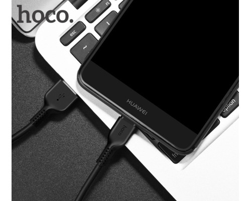 Кабель HOCO X20 USB to Type-C 3A, 3m, PVC, TPE connectors, Black (6957531068969)