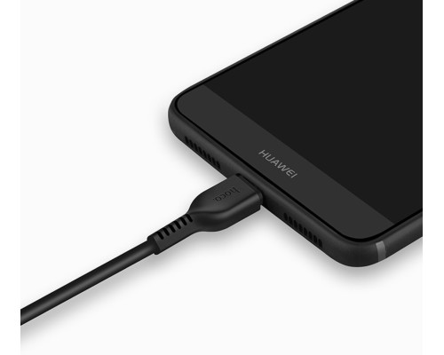 Кабель HOCO X20 USB to Type-C 3A, 3m, PVC, TPE connectors, Black (6957531068969)