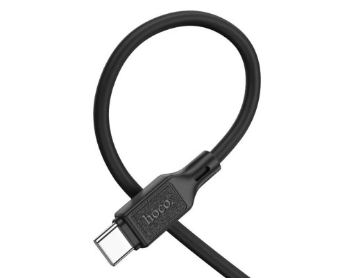 Кабель HOCO X90 Cool silicone charging data cable for Type-C Black (6931474788443)