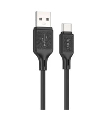 Кабель HOCO X90 Cool silicone charging data cable for Type-C Black (6931474788443)