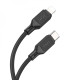 Кабель HOCO X90 Cool silicone PD charging data cable for iP Black (6931474788382)