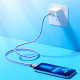 Кабель HOCO U113 Solid silicone charging data cable iP Blue (6931474790057)