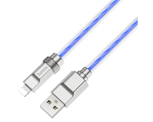 Кабель HOCO U113 Solid silicone charging data cable iP Blue (6931474790057)