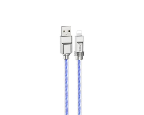 Кабель HOCO U113 Solid silicone charging data cable iP Blue (6931474790057)