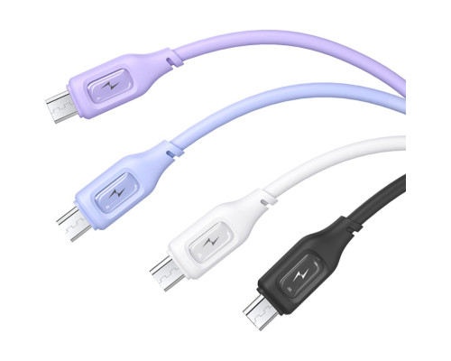 Кабель Usams US-SJ620 Micro Charging & Data Cable - Moe Series 1m White (SJ620USB02)