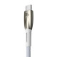 Кабель Baseus Glimmer Series Fast Charging Data Cable USB to Type-c 100W 1m White (CADH000402)