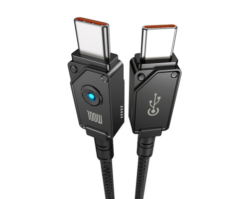 Кабель Baseus Unbreakable Series Fast Charging Data Cable Type-C to Type-C 100W 1m Cluster Black (P10355800111-00)