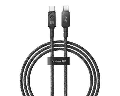 Кабель Baseus Unbreakable Series Fast Charging Data Cable Type-C to Type-C 100W 1m Cluster Black (P10355800111-00)