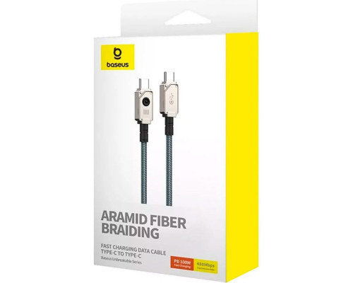 Кабель Baseus Unbreakable Series Fast Charging Data Cable USB to Type-C 100W 1m Stellar White (P10355801221-00)
