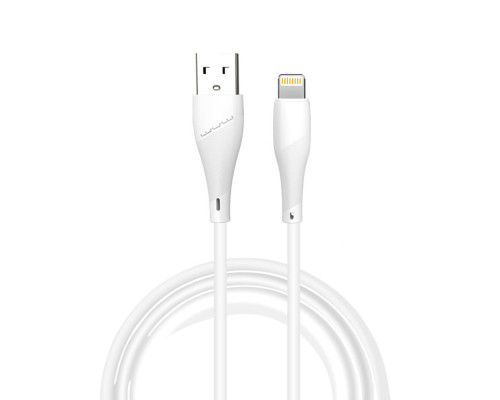 Кабель WUW-X196 USB Lightning 2,4А white (6972573335596)