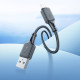 Кабель HOCO X101 Assistant silicone charging data cable Micro Black (6942007604055)