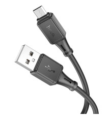 Кабель HOCO X101 Assistant silicone charging data cable Micro Black (6942007604055)