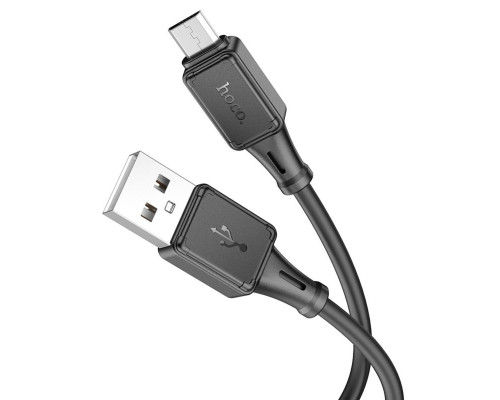 Кабель HOCO X101 Assistant silicone charging data cable Micro Black (6942007604055)