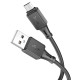 Кабель HOCO X101 Assistant silicone charging data cable Micro Black (6942007604055)