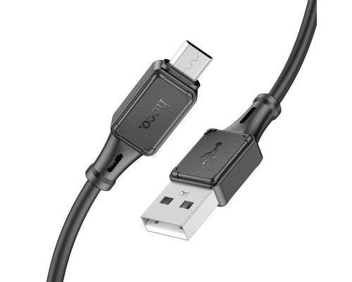 Кабель HOCO X101 Assistant silicone charging data cable Micro Black (6942007604055)