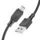 Кабель HOCO X101 Assistant silicone charging data cable Micro Black (6942007604055)