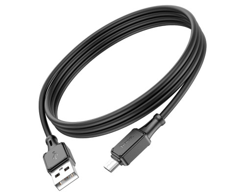 Кабель HOCO X101 Assistant silicone charging data cable Micro Black (6942007604055)