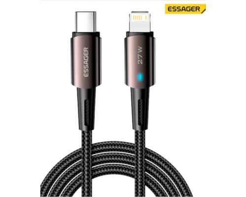 Кабель ESSAGER CG12 Type-C to IP 27W brown (EXCTL-CG12)