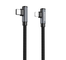 Кабель BOROFONE BU50 elbow magnetic PD charging data cable iP Black (6941991111129 )