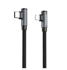 Кабель BOROFONE BU50 elbow magnetic PD charging data cable iP Black (6941991111129 )