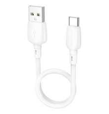 Кабель BOROFONE BX93 Super power 27W charging data cable Type-C(L=0.25M) White (6941991107795)