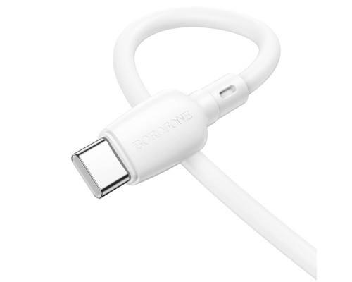 Кабель BOROFONE BX93 Super power 27W charging data cable Type-C(L=0.25M) White (6941991107795)