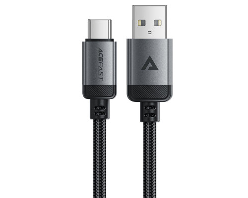 Кабель ACEFAST C20-04 USB-A to USB-C aluminum alloy charging data cable Black (6974316283782)