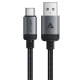 Кабель ACEFAST C20-04 USB-A to USB-C aluminum alloy charging data cable Black (6974316283782)