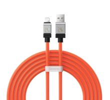 Кабель Baseus CoolPlay Series Fast Charging Cable USB to iP 2.4A 2m Orange (CAKW000507)