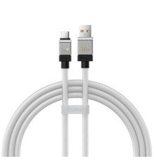 Кабель Baseus CoolPlay Series Fast Charging Cable USB to Type-C 100W 2m White (CAKW000702)