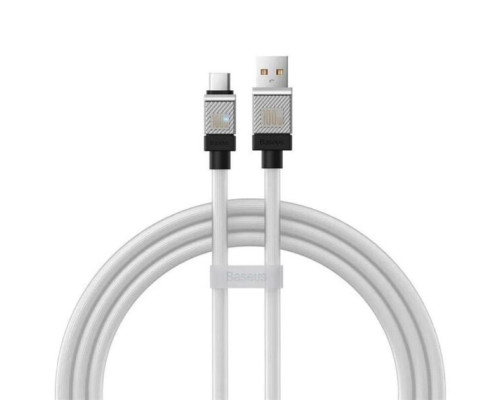 Кабель Baseus CoolPlay Series Fast Charging Cable USB to Type-C 100W 2m White (CAKW000702)