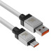 Кабель Baseus CoolPlay Series Fast Charging Cable USB to Type-C 100W 2m White (CAKW000702)