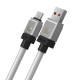 Кабель Baseus CoolPlay Series Fast Charging Cable USB to Type-C 100W 2m White (CAKW000702)