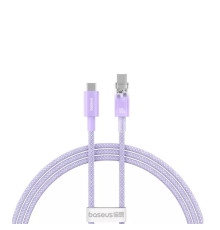 Кабель Baseus Explorer Series Fast Charging Cable with Smart Temperature Control USB-C to USB-C 100W 1m Nebula Purple (P10319703511-00)