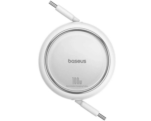 Кабель Baseus Free2Draw Mini Retractable Charging Cable Type-C to Type-C 100W 1m Moon White (P10364500211-00)