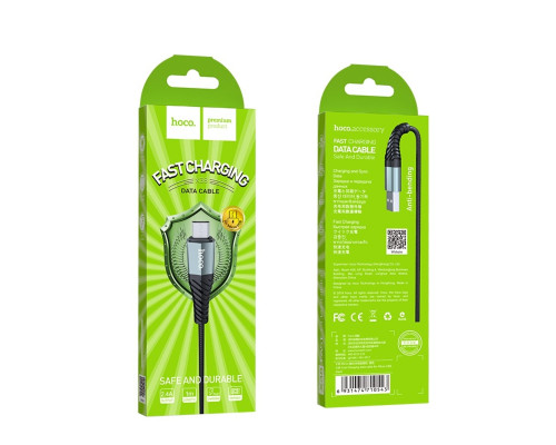 Кабель HOCO X38 Cool Charging data cable for Micro Black (6931474710543)