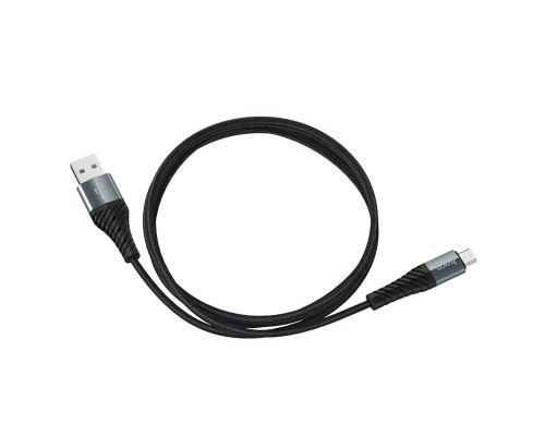 Кабель HOCO X38 Cool Charging data cable for Micro Black (6931474710543)