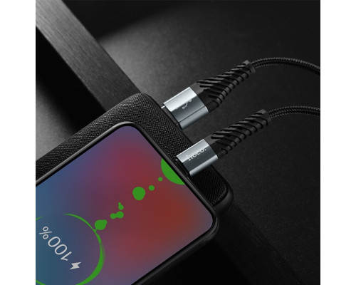 Кабель HOCO X38 Cool Charging data cable for Micro Black (6931474710543)