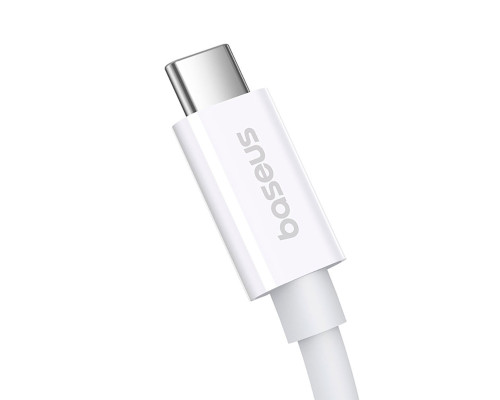Кабель Baseus Superior 2 USB4 Full-Function Fast Charging Cable USB-C to USB-C 240W 5.9ft Moon White (P10365200211-05)